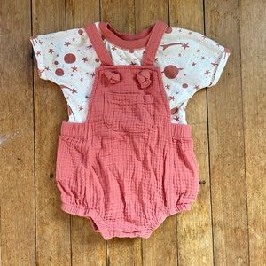 Cat & Jack Celestial Romper Outfit 6-9mo